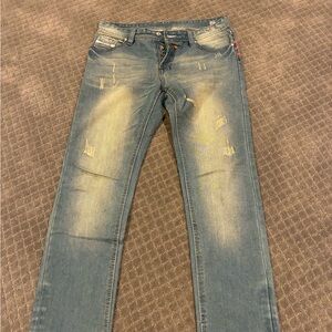 Diesel Adidas collab Distressed Jeans